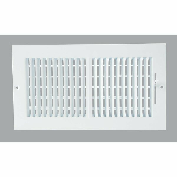Home Impressions White Steel 7.76 In. Wall Register 2SW1206WH-B